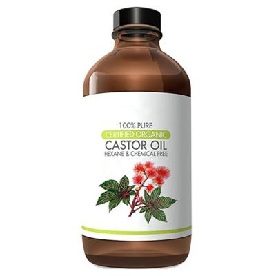 China 100% Natural Organic Pure Castor Oil For Eyelashes Eyebrows Hair Growth Skin And Face 4oz for sale