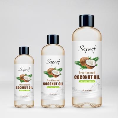 China Carrier Oil for Face Amazon Coconut Oil Hot Selling Fractionated Private Label Fractionated Coconut Oil for sale