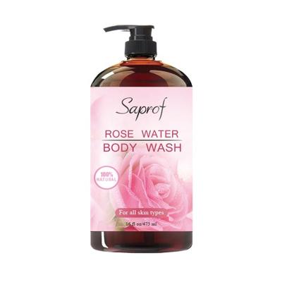 China Moisturizing Private Label 473ml Rose Water Body Wash For All Skin Types for sale