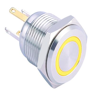 China Elewind 16mm Stainless Steel Push Button Witch With (PM161F-10E/JL/G/2.8V/S) PM161F-10E/JL/G/2.8V/S Led for sale