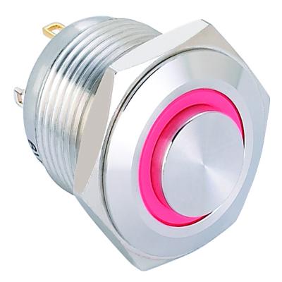 China Elewind 16mm Metal Push Button With Ring Light (PM161H-10E/J/R/1.8V/S) PM161H-10E/J/R/1.8V/S for sale