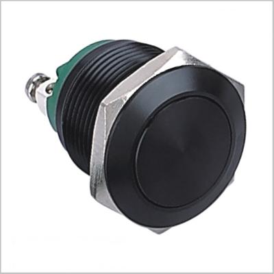 China ELEWIND 19mm Stainless Steel Black Aluminum Push Button Switch (PM191F-10/A, 19mm, IP65, ROHS) for sale