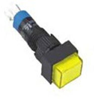 China ELEWIND 8mm Latching (1NO1NC) Illuminated Latching Push Button Switch (PB81J-11ZD/Y/12V) for sale