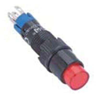 China 8mm Latching (1NO1NC) Illuminated Latching Push Button Switch (PB081Y-11ZD/R/12V) for sale