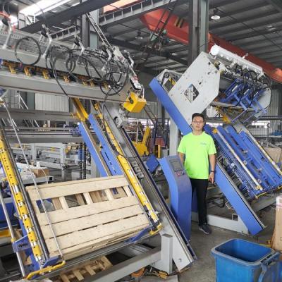 Cina Pallet di legno che inchioda la traversa del bordo di piattaforma del pallet della macchina ed il chiodaio del blocco in vendita