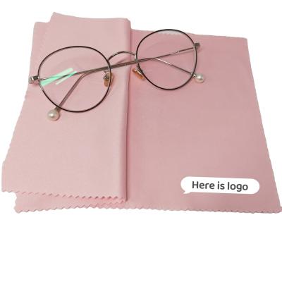 China 80% Polyester 20% Polyamide Custom Logo Printed Microfiber Glass Sunglasses Eyeglasses Cleaning Cloth for sale