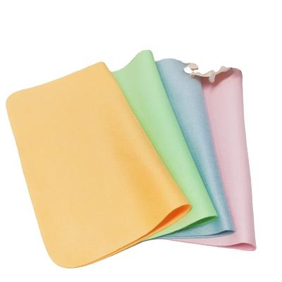 China High Quality Custom Logo Printed 80% Polyester 20% Polyamide Suede Chamois Microfiber Eyeglass Glass Cleaning Cloth for sale