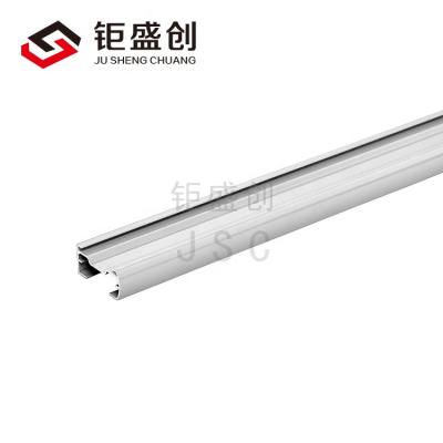 China OEM Powder Coating Aluminum Extrusion Track Framing Profiles For Windows Curtain for sale