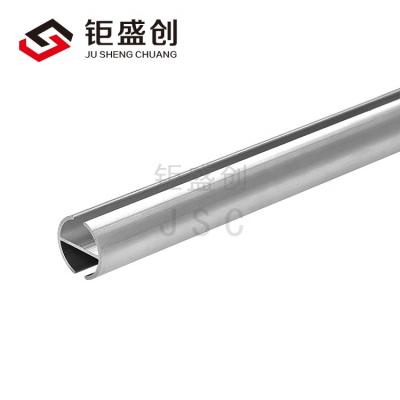 China Aluminum Powder Coated Curtain Track Profile 30mm Bottom View Rail For Blind Poles, Tracks And Roller Curtain Accessories for sale