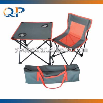 China Modern Outdoor Folding Table And Folding Chair Set Outdoor Portable Camping Chair for sale