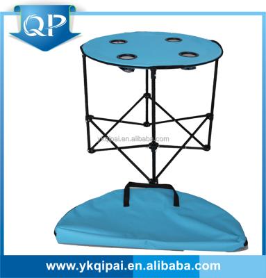 China Outdoor Table Folding Camping Table for Outdoors with Four Cup Holders for sale