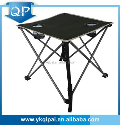 China Outdoor Table Cheap Folding Beach Table With Two Cup Holders for sale