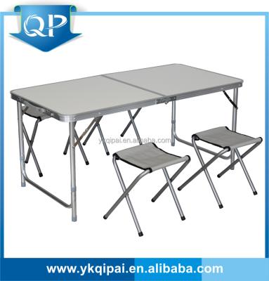 China Portable aluminum folding table and chair for outdoor and garden for sale