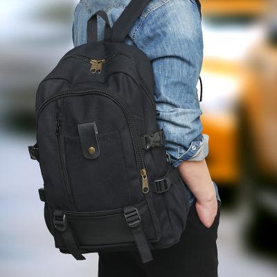 China 2021 high quality business canvas backpack sports tools schoolbag out of schoolbag travel backpack for sale