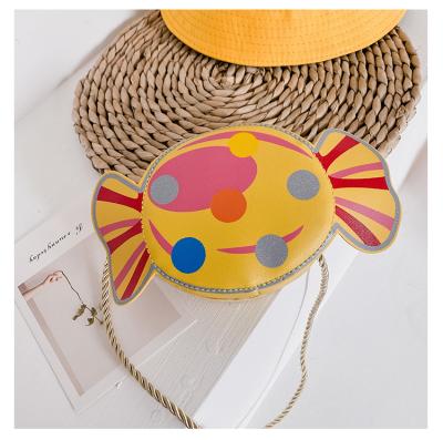 China Mini Summer Cute Cartoon Print Candy Shape Fanny Bag Kids Mini Bags Girls Children Cute Handbags Bag For Children for sale