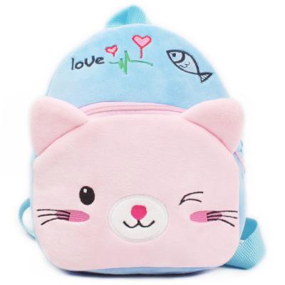 China Fashion Child Does Not Print Plush Children Bags 3D Cartoon Kindergarten Kids Mini Cartoon Bags School Bags Girl for sale