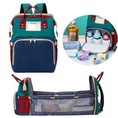 China Backpack Large Capacity Diaper Bag Luxury Backpack Waterproof Travel 3 in 1 Baby Backpack Diaper Bag for sale