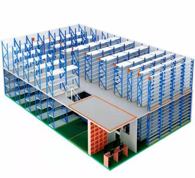 China Corrosion Protection Pallet Racking Supported Steel Warehouse Mezzanine Platform Multilevel Mezzanine Rack For Warehouse for sale