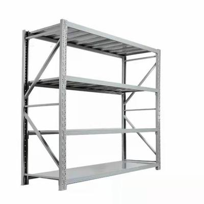 China Corrosion Protection 300KG 4 Layer Powder Coating Metal Shelving Shelving Rack Warehouse Storage Rack Light Duty Adjustable Steel Shelf for sale