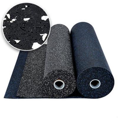 China Gym Accessories Body Building Sports Exercise Gym Mat Rubber Floor Gym Flooring In Rolls for sale