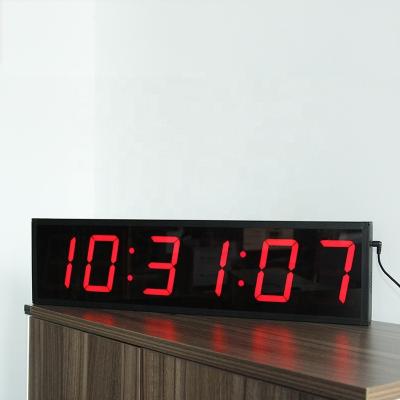 China Commercial Use Bodybuilding 6 Digit 4 Inch LED Digital Gym Timer Gym Clock for sale