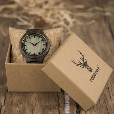 China Water Resistant New Arrival Handcrafted Leisure Wrist Eco - Friendly Natural Wood Watches Men Women for sale