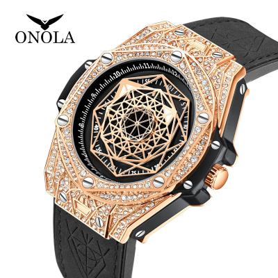 China ONOLA 3815 Water Resistant Men Watch Luxury Quartz Diamond Watches For Men Brand Waterproof Luminous Relogio for sale