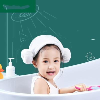 China Coral Super Absorbent Quick Dry Scarf Fleece Baby Shampoo Cute Kids Hair Towel Safe For Baby Kids for sale