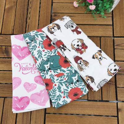 China Wholesale Fashion Pattern Custom Printed Super Absorbent Kitchen Towel Hypoallergenic for sale