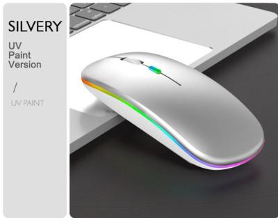 China 3D SeenDa BT Mouse 1600DPI RGB LED Wireless Gaming Mouse For Macbook Computer Rechargeable Mouse for sale