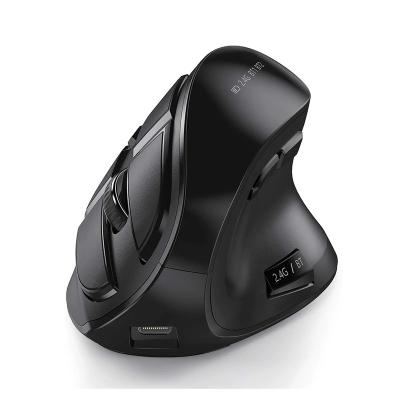 China Universal Compatibility Seenda Rechargeable Vertical Mice For Notebook PC Computer 2.4G USB Ergonomic Mouse BT Wireless Mouse for sale