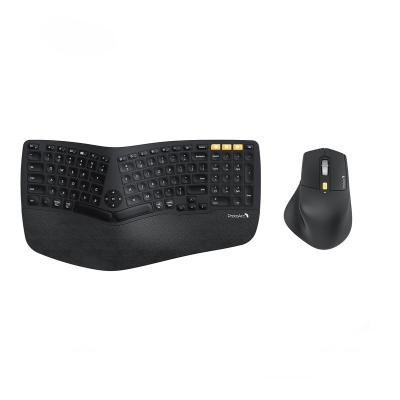 China For Laptop Ergonomic BT Wireless Keyboard and Mouse For Desktop PC Windows Android Keyboard Rechargeable Split Mouse for sale