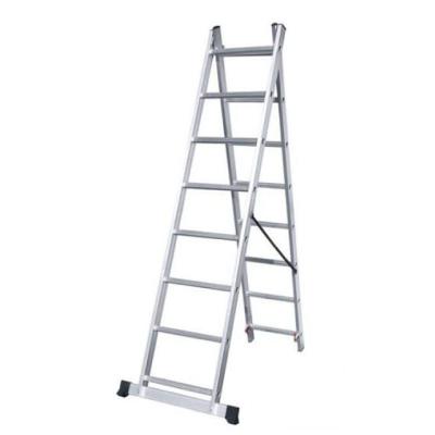 China Household Aluminum Industrial Various Steps Double Extension Ladder Straight Ladder for sale