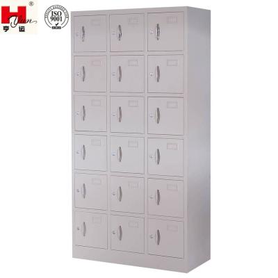 China Office Garment Factory Universal 18 Doors Industrial Staff Storage Locker for sale