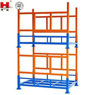 China Foldable Warehouse Rack Fabric Storage Rack Steel Stacking Rack Warehouse Stacking Rack for sale