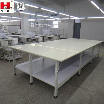 China High Quality Multifunctional Double-Layer 2 Tier 6 Person Garment Factory Garment Packing Table for sale