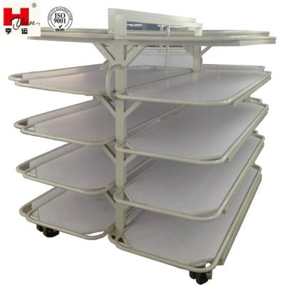 China Easy Removable Industrial Double Side Relaxation Fabric Cart For Garment Factory for sale