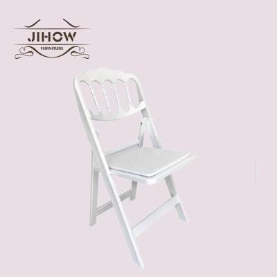 China UV Protect 2019 New Design High Quality Resin Napoleon Folding Chairs For Wedding for sale