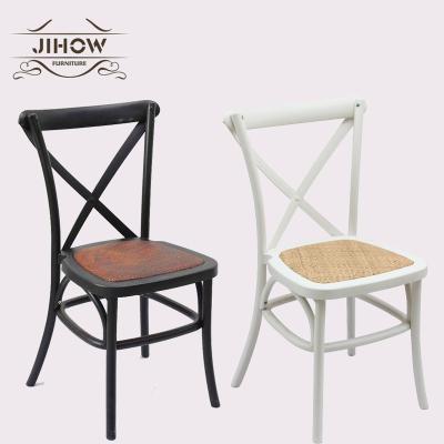 China 2019 Hot Sale Antique Wood Furniture Classic X UV Protective Solid Cross Back Chair for sale