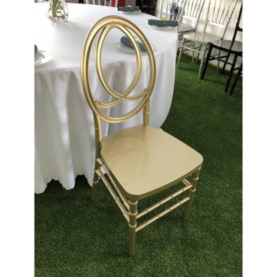 China Injection-moled black white Phoenix chair with PP or PC UV stabilized design new gold to wedding for sale