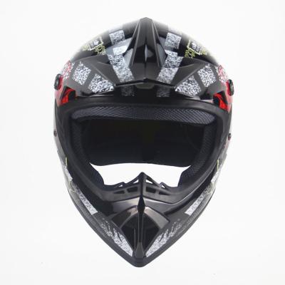 China Cool Cartoon Design Viking Sgraffito Style ABS Material Cycling Lightweight Motocross Motorcycle Helmet for sale