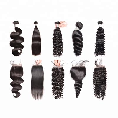 China High quality raw unprocessed virgin brazilian body/straight/water/hundles wholesale curly straight/body/water/curly wave hair for sale