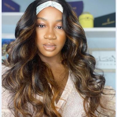 China Wholesale Hot Selling Body Wave Hair Wigs Headband For Black Women for sale