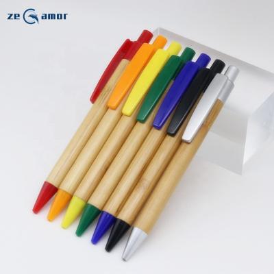 China Pen Zeamor Hot Selling Promotional Logo Personalized Large Silver Black Blue Clip Pen For Promo Gifts Bamboo for sale