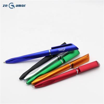 China Promotional Pen Hot Sale Boligrafo Metallic Black Blue Smooth 1.0mm Writing Printing Promo Customized Plastic Logo Pen for sale