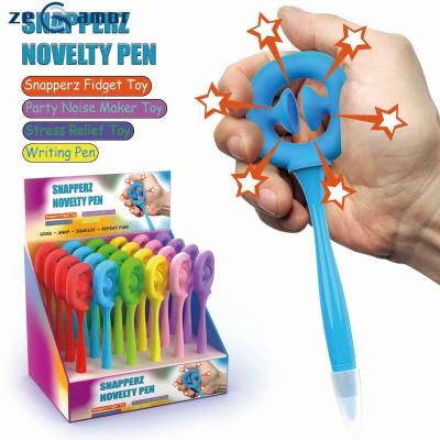 China Pen Zeamor Promotional Pluma 2021 New Design Trigger Toy For Kids And Adults Novelty Promotional Rubber Drawstring Pen for sale