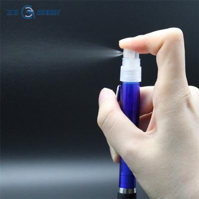 China Promotional Gift Pen Zeamor Boligrafo 2 In 1 Logo Customized 3ml Alcohol Sanitizer Spray Pen Promo Gifts for sale