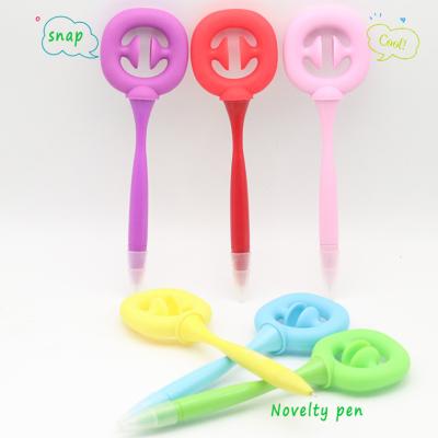 China 2021 Zeamor 2021 New Novelty Pressure Release Toy Pop Squeeze Pressure Release Multi Functional Custom Drawstring Pen for sale