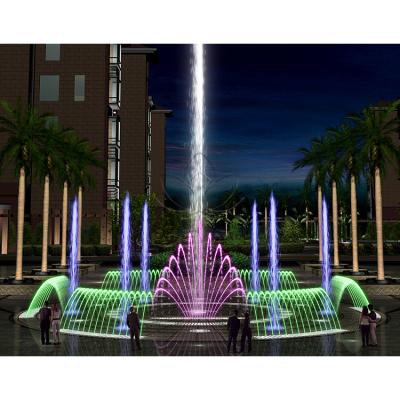 China Luxury Free Design Stainless Steel Water Fountain Outdoor Decorative Dry Dancing Exhibition Large for sale