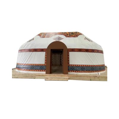 China Windproof Multifunction Waterproof Large Rectangular Oval Kazakh Luxury Canvas Yurt Tents Mongolian Yurt Yurt Tents for sale